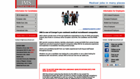 What Imsrecruitment.com website looked like in 2020 (5 years ago)