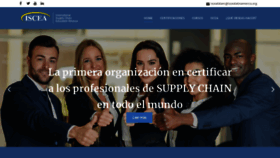 What Iscealatinamerica.org website looked like in 2020 (4 years ago)