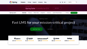 What Ispringlearn.com website looked like in 2020 (4 years ago)