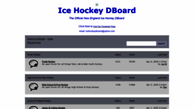 What Icehockeydboard.com website looked like in 2020 (4 years ago)