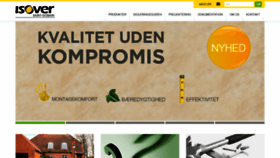 What Isover.dk website looked like in 2020 (4 years ago)