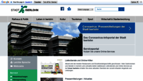 What Iserlohn.de website looked like in 2020 (4 years ago)