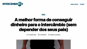 What Intercambio7.com.br website looked like in 2020 (4 years ago)