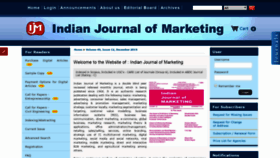 What Indianjournalofmarketing.com website looked like in 2020 (4 years ago)