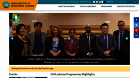 What Iiml.ac.in website looked like in 2020 (5 years ago)