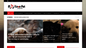 What Ilovepet.it website looked like in 2020 (4 years ago)