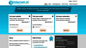 What Internet.nl website looked like in 2020 (4 years ago)