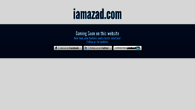 What Iamazad.com website looked like in 2020 (5 years ago)