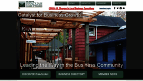 What Issaquahchamber.com website looked like in 2020 (4 years ago)