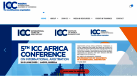 What Iccng.org website looked like in 2020 (4 years ago)