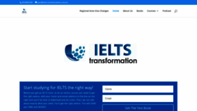What Ielts-transformation.com.au website looked like in 2020 (4 years ago)