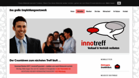 What Innotreff.de website looked like in 2020 (4 years ago)