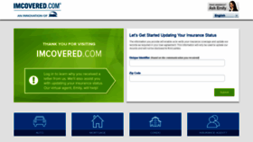 What Imcovered.com website looked like in 2020 (4 years ago)