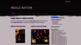 What Indigonationband.com website looked like in 2020 (4 years ago)