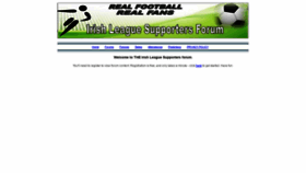 What Irishleaguesupporters.com website looked like in 2020 (4 years ago)