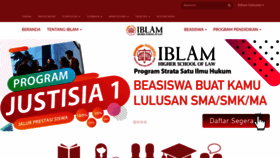 What Iblam.ac.id website looked like in 2020 (4 years ago)