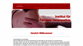 What Institut-fasziale-osteopathie.de website looked like in 2020 (4 years ago)