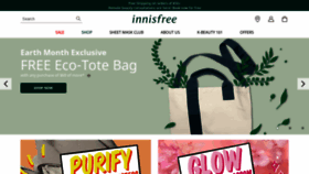 What Innisfree.com website looked like in 2020 (4 years ago)