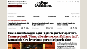What Ilfattoquotidiano.it website looked like in 2020 (4 years ago)