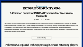 What Intosaicommunity.org website looked like in 2020 (4 years ago)