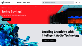 What Izotope.com website looked like in 2020 (4 years ago)