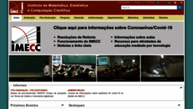 What Ime.unicamp.br website looked like in 2020 (4 years ago)