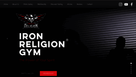 What Ironreligiongym.com website looked like in 2020 (4 years ago)