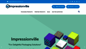 What Impressionville.com website looked like in 2020 (4 years ago)