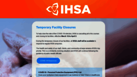 What Ihsa.ca website looked like in 2020 (4 years ago)