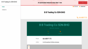 What Id-en44913-b-b-trading-co-sdn-bhd.contact.page website looked like in 2020 (4 years ago)