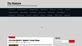 What Itsnature.org website looked like in 2020 (4 years ago)