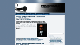 What Interview-heute.de website looked like in 2020 (4 years ago)