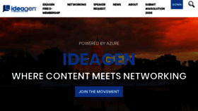 What Ideagensummits.com website looked like in 2020 (4 years ago)