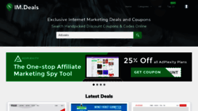 What Internetmarketingdeals.com website looked like in 2020 (4 years ago)