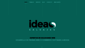 What Ideasalvajes.com website looked like in 2020 (4 years ago)