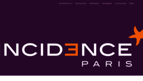 What Incidence.fr website looked like in 2020 (5 years ago)