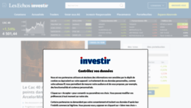 What Investir.fr website looked like in 2020 (3 years ago)