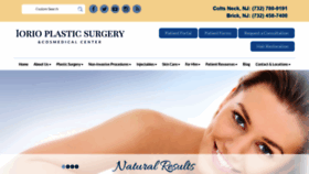 What Iorioplasticsurgery.com website looked like in 2020 (4 years ago)