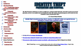What Identitytheft.org website looked like in 2020 (3 years ago)