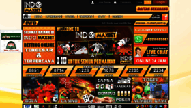 What Indomaxbet.com website looked like in 2020 (3 years ago)