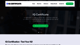 What Iqcertificate.org website looked like in 2020 (4 years ago)