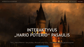 What Interaktyvus.hogvartsas.lt website looked like in 2020 (4 years ago)