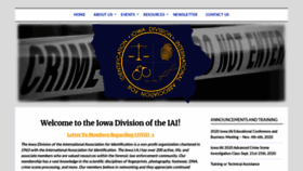 What Iowaiai.org website looked like in 2020 (4 years ago)