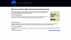 What Insurancecomparison.org website looked like in 2020 (3 years ago)