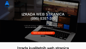 What Izrada-weba.com website looked like in 2020 (3 years ago)