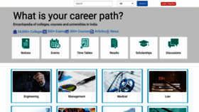 What Indcareer.com website looked like in 2020 (3 years ago)