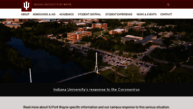 What Iufw.edu website looked like in 2020 (3 years ago)