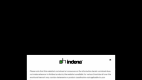 What Indena.com website looked like in 2020 (3 years ago)