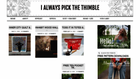What Ialwayspickthethimble.com website looked like in 2020 (3 years ago)