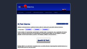 What Iqtestzdarma.cz website looked like in 2020 (3 years ago)